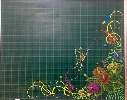 Thông tin về phương pháp vẽ hoa góc bảng cực đẹp