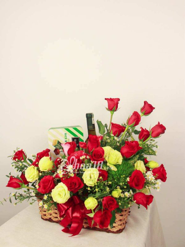 Lựa chọn hoa tươi đẹp mang lại bất ngờ tuyệt vời cho người thương Giỏ hoa độc đáo - Hoa18.com