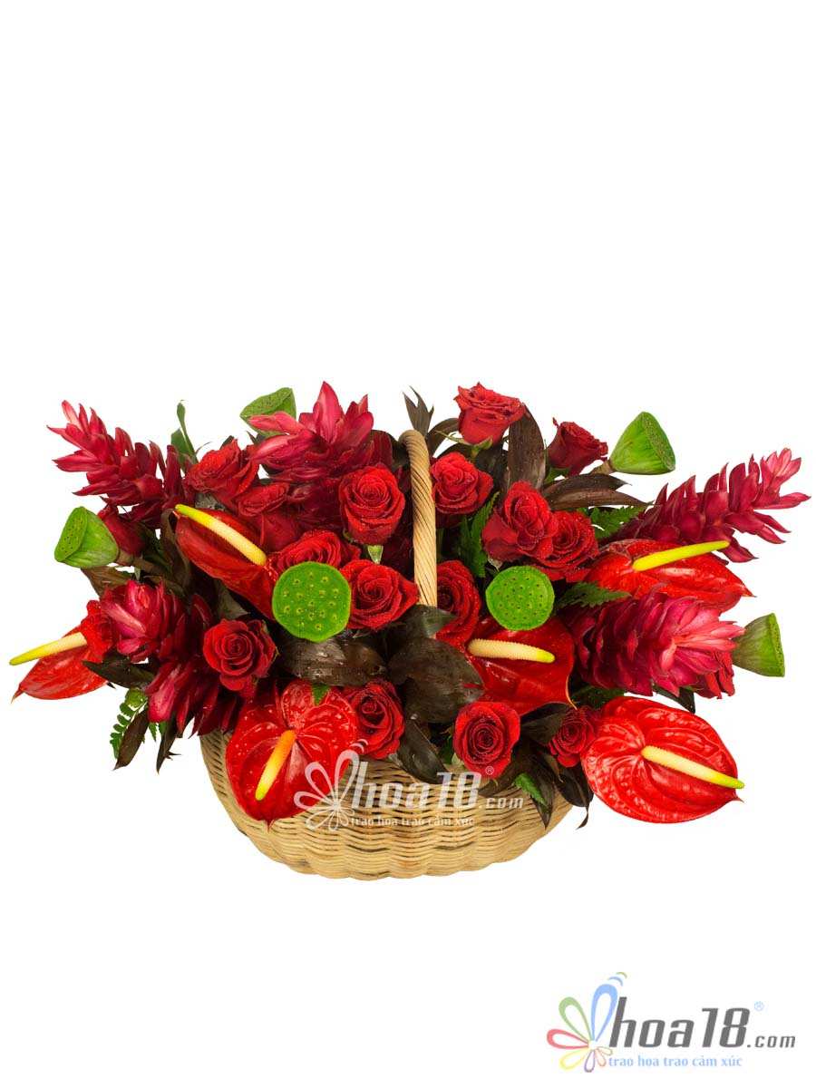 Thiết kế hoa tươi sang trọng cắm hoa nghệ thuật