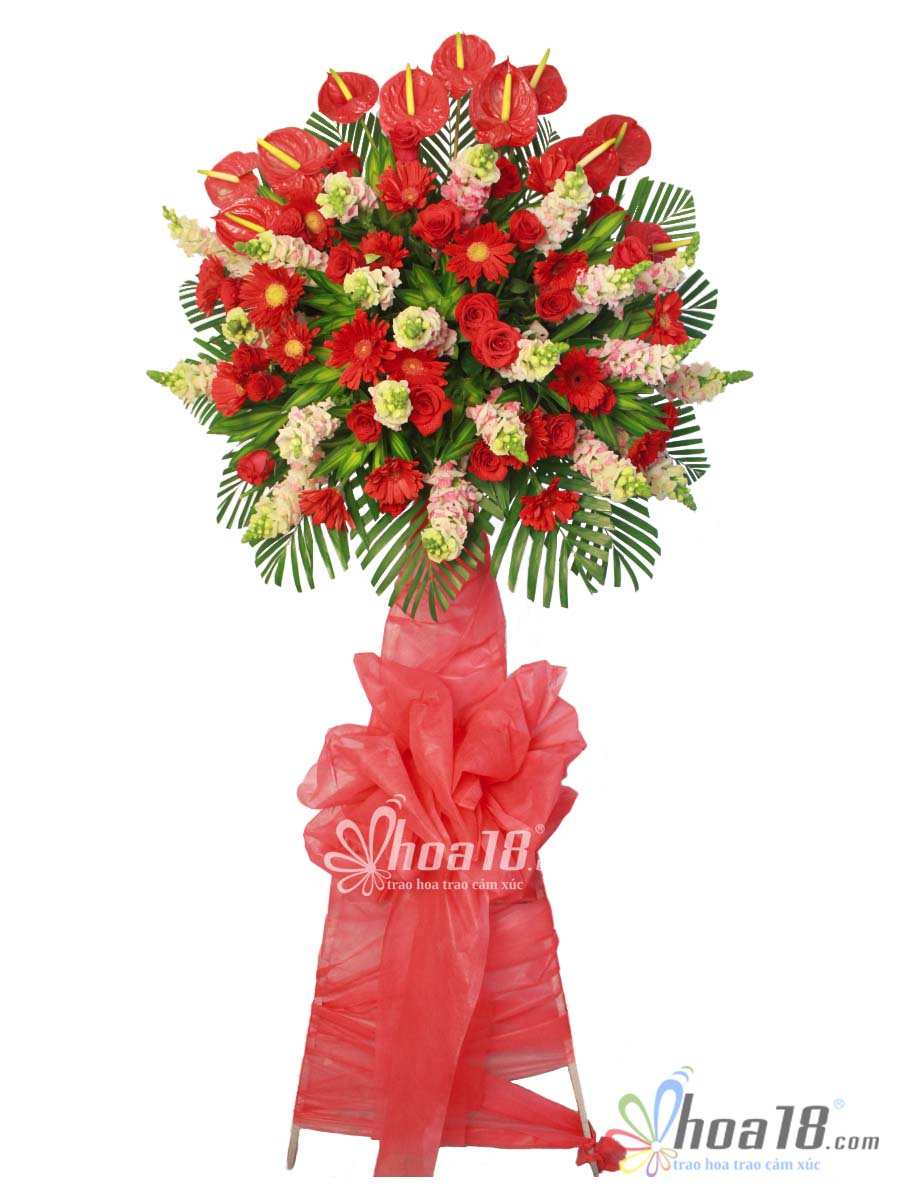 Đón đầu xu hướng mới với các mẫu hoa khai trương đẹp mắt lẵng hoa tươi