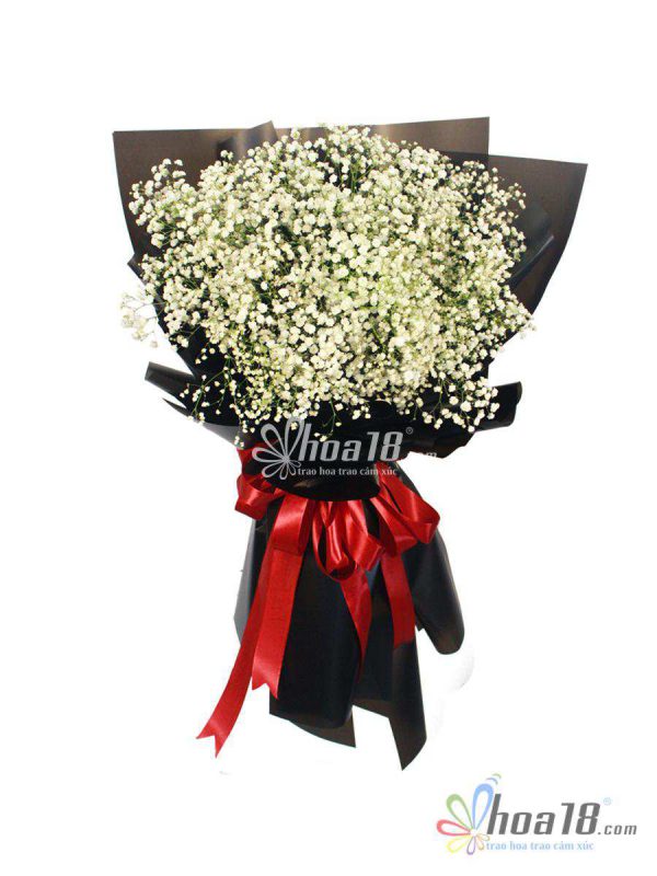 Màu trắng tinh khôi mang đến thông điệp hạnh phúc hoa tươi quận 5