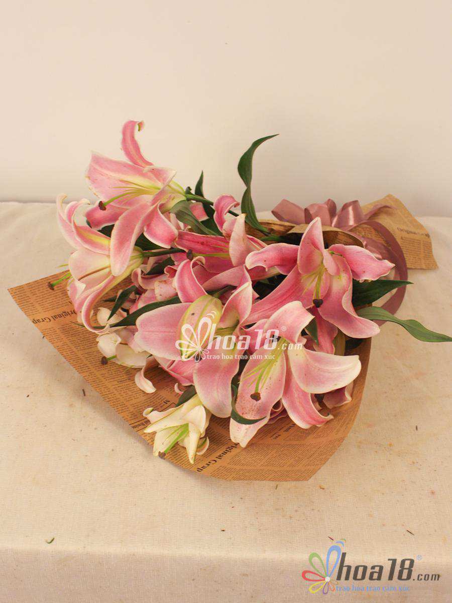 Thiết kế hoa tươi sang trọng hoa ly tươi