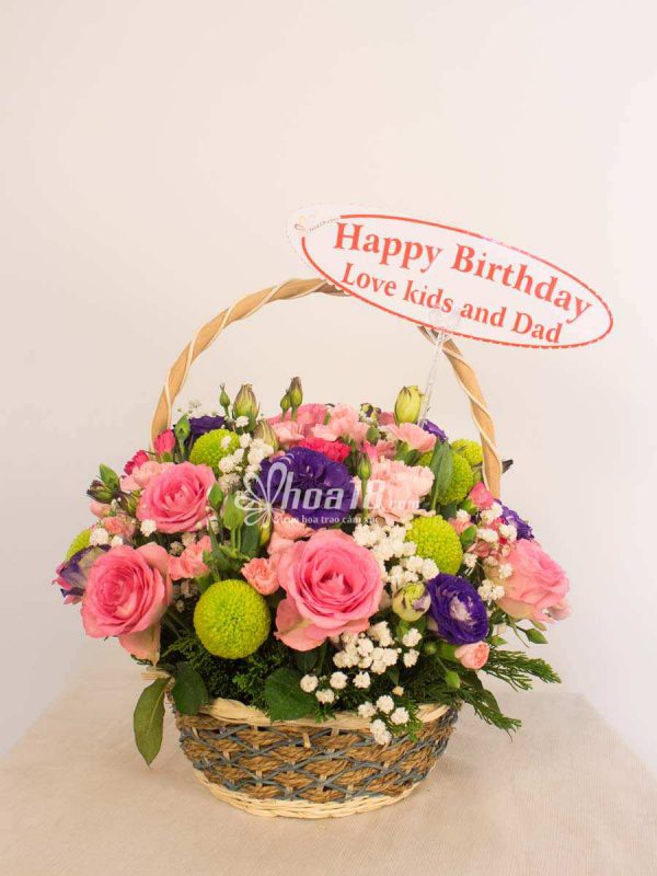 Lựa chọn hoa tươi đẹp mang lại bất ngờ tuyệt vời cho người thương Top 4 Giỏ hoa đẹp để bàn đẹp nhất - Hoa18.com