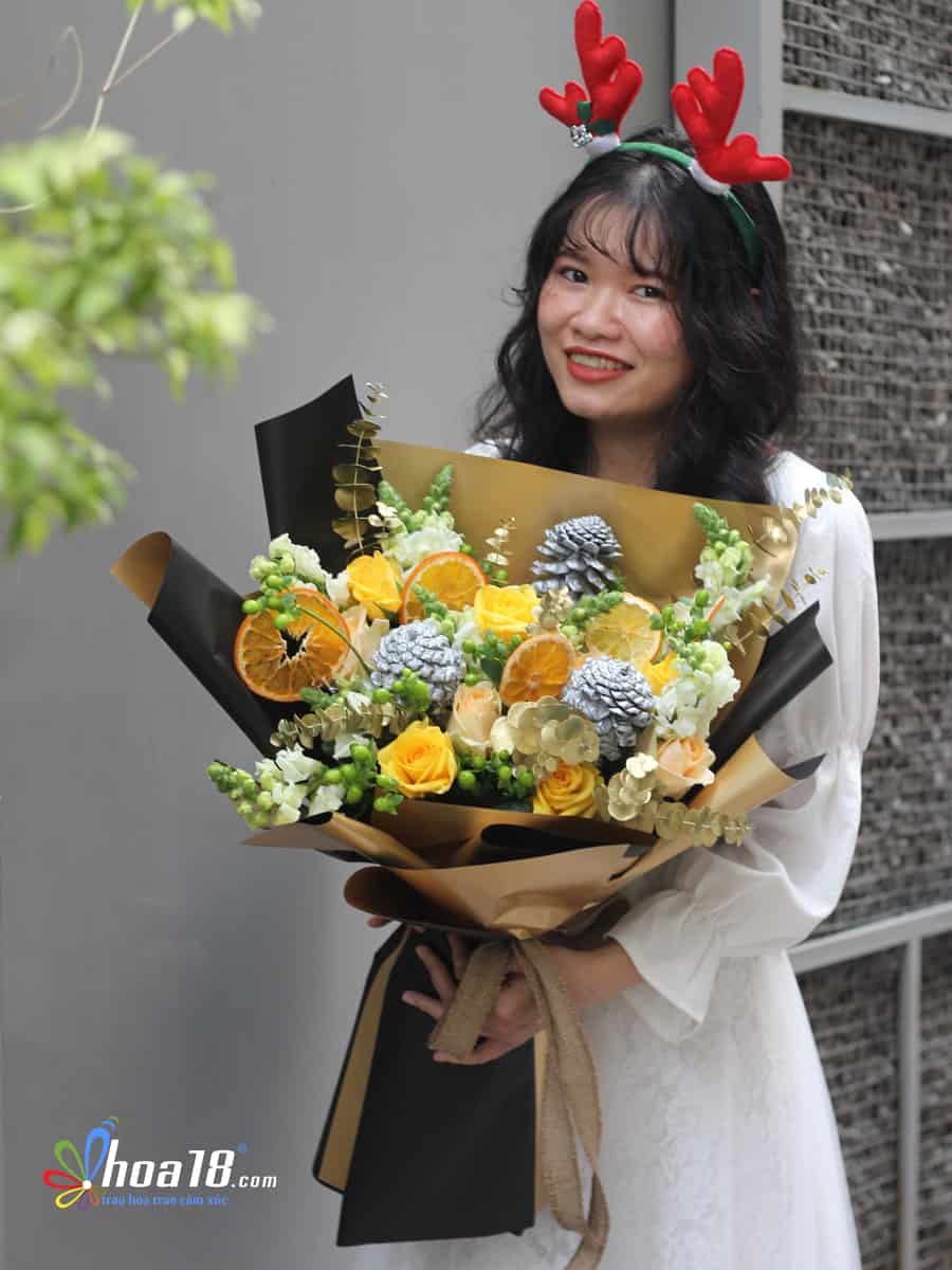 Thiết kế hoa tươi sang trọng bó hoa tươi đẹp