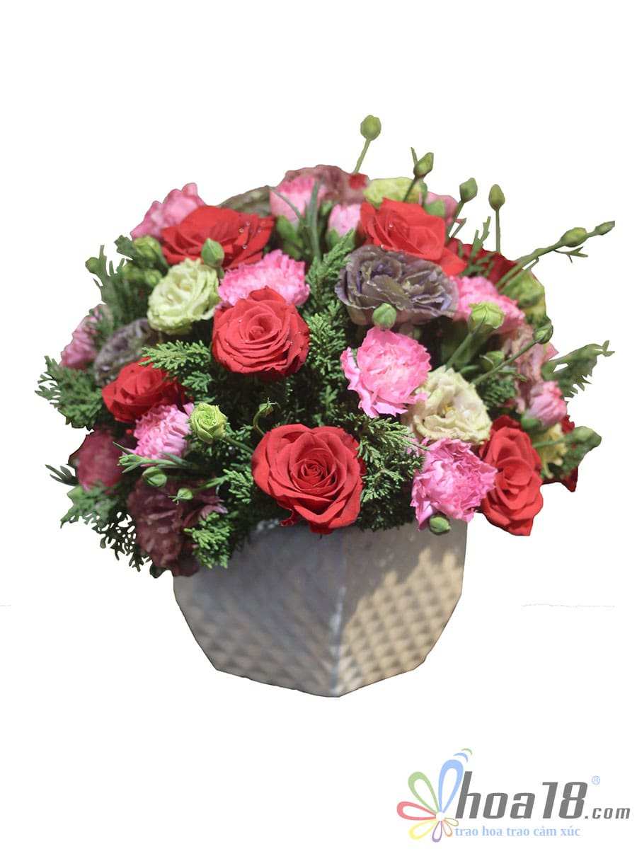 Mẫu hoa tươi nhỏ nhắn tạo cảm giác thoải mái, an yên bình hoa tươi