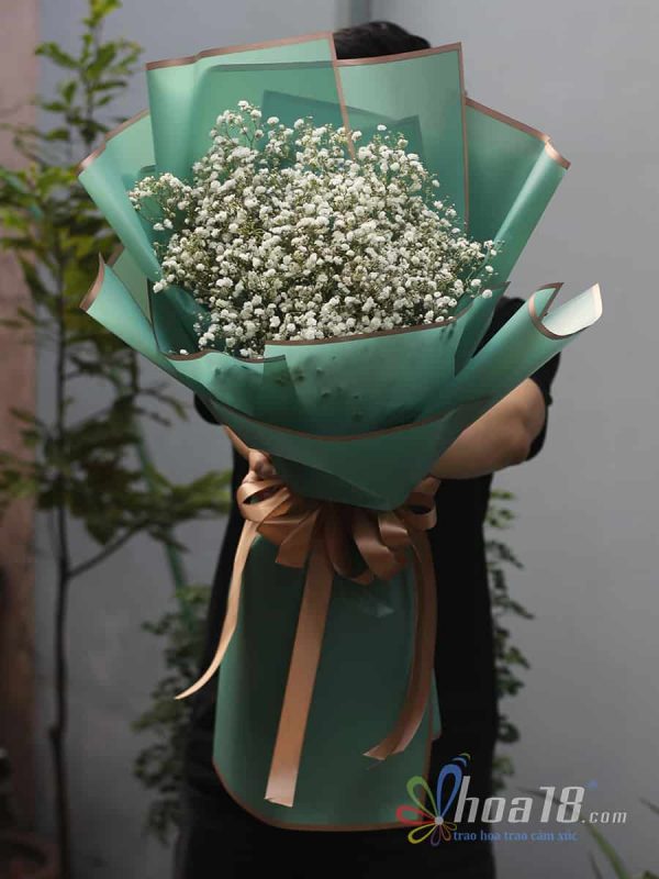 Bó hoa bông bi đầy ngọt ngào bó hoa tươi