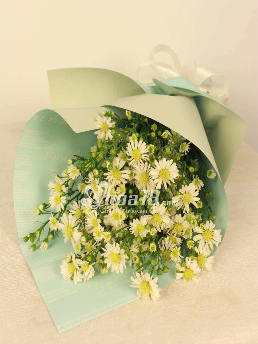 Thiết kế hoa tươi đẹp Thạch Thảo Trắng
