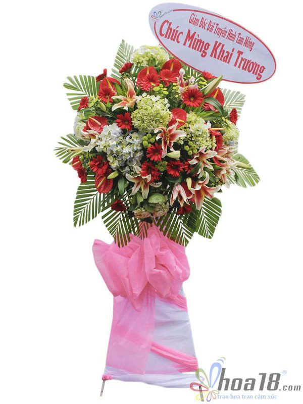 Kệ hoa chúc mừng khai trương hoa chúc mừng